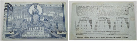 Ventennio Fascista. Biglietto da Lire 2 "L'Italica" Grandiosa Lotteria promossa dall'Associazione Nazionale per gli interessi del Mezzogiorno