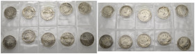 REGNO D'ITALIA. Vittorio Emanuele III. Lotto di 10 monete da 1 lira 1901 (2); 1902 (1); 1906 (2); 1907 (5) "Aquila Sabauda". Ag. MB-BB