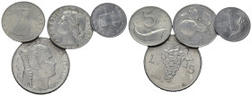 Repubblica Italiana. Lotto di 4 monete diverse. Belle conservazioni