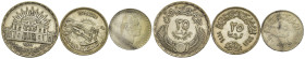 EGITTO. Lotto di 3 monete. Ag (33 g peso lordo complessivo). BB