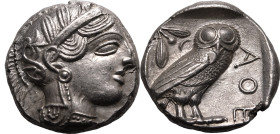Ancient Greece: Attica, Athens circa 440-404 BC Silver Tetradrachm Good Extremely Fine; of fine style, exhibiting underlying lustre