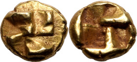 Ancient Greece: Ionia, Uncertain Mint circa 600-500 BC Electrum Myshemihekte - 1/24 Stater Extremely Fine