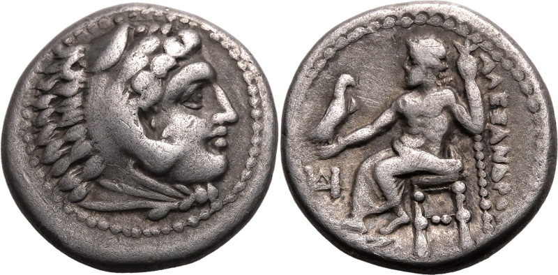 ANCIENT GREECE. KINGDOM OF MACEDON. Alexander III 'the Great'. 
Silver drachm, ...