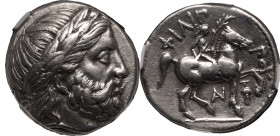 Ancient Greece: Kingdom of Macedon temp. Philip III 'Arrhidaios' - Kassander circa 323-315 BC Silver Tetradrachm NGC Ch VF Strike: 5/5 Surface: 3/5; b...