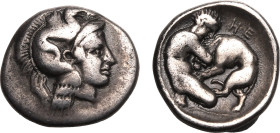 Ancient Greece: Lucania, Herakleia circa 433-420 BC Silver Diobol About Good Very Fine; beautifully toned