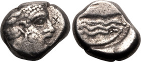 Ancient Greece: Phoenicia, Arados circa 380-350 BC Silver 1/3 Stater About Very Fine; banker's marks to both sides