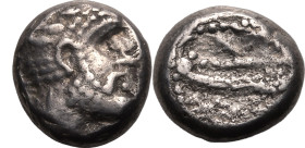 Ancient Greece: Phoenicia, Arados circa 380-350 BC Silver 1/3 Stater Very Fine; banker's mark on obv