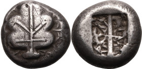 Ancient Greece: Rhodos, Kamiros circa 480-460 BC Silver Stater Good Very Fine; minor scratches to obv., otherwise an attractive, pleasantly toned spec...