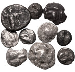 Ancient Greece: Asia Minor 6th-4th centuries BC Silver 10 x AR Denominations Fine-Very Fine