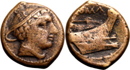 Roman Republic & Imperatorial 217-215 BC Bronze Semuncia About Very Fine