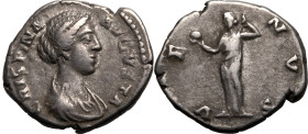 Roman Empire Crispina (wife of Commodus) AD 178-182 Silver Denarius About Very Fine; underlying lustre