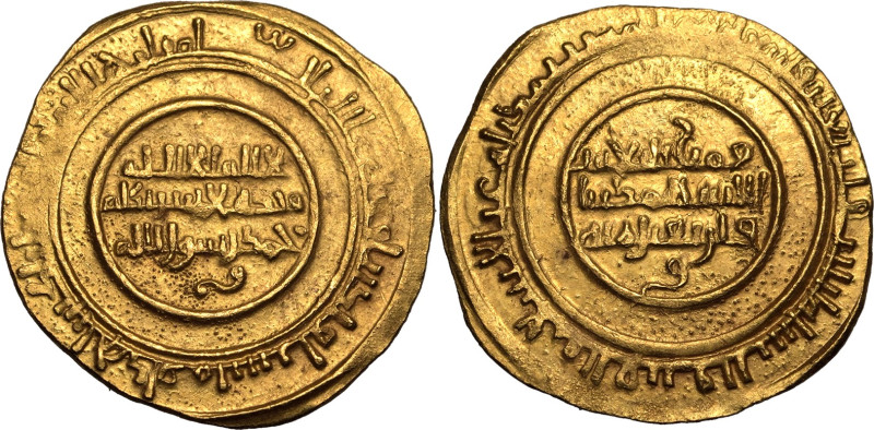 ISLAMIC. ZIRIDS OF QAYRWAN. al-Mu'izz b. Badis. 
Gold dinar, AH 442. Madinat 'I...