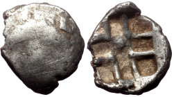Mysia, Parion (ca 500-450 BC) Contemporary Celtic imitation, AR Hemidrachm 
Obv: Facing gorgoneion 
Rev: Linear pattern within incuse square. 
Ref: Fo...