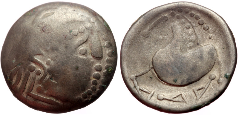 Celts, AR Tetradrachm (Billon, 8.56g, 22mm) Later Imitations of Philip II and th...