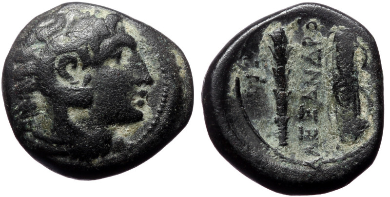 Kings of Macedon, Alexander III 'the Great', AE, (Bronze, 6.07 g 18mm), 336-323 ...