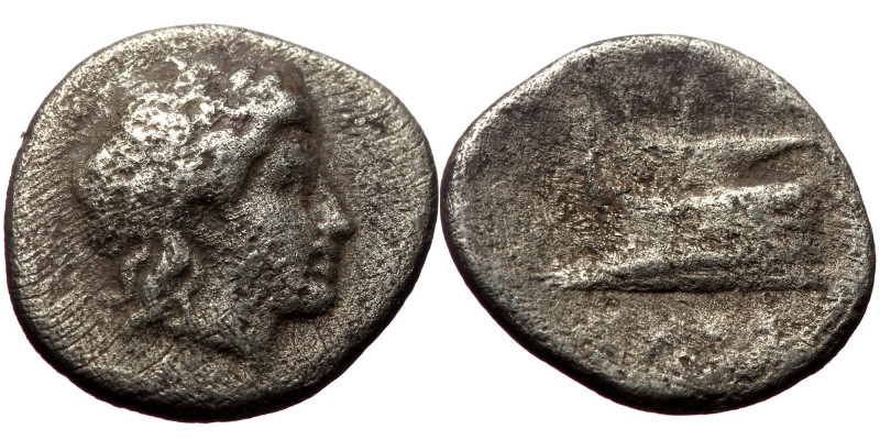 Bithynia, Kios AR Diobol (Silver, 1,.01, 12mm) ca 350-300 BC, Proxenos (?), magi...