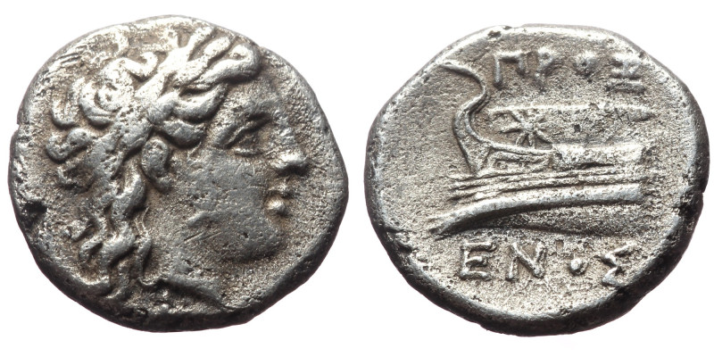 Bithynia, Kios, AR Hemidrachm. (Silver, 2.32 g 13mm), ca 345-315 BC. Proxenos, m...