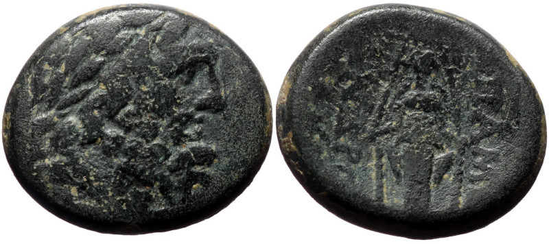 Phrygia, Apameia AE, (Bronze, 8.91 g 20mm),ca 88-40 BC. Andronikos and Alkion, m...