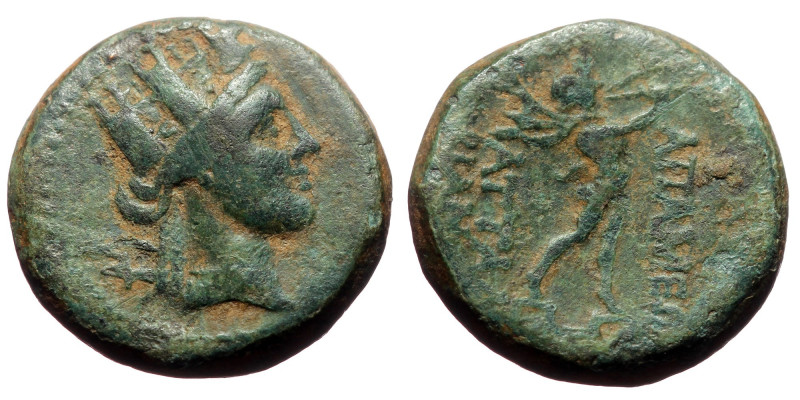 Phrygia, Apameia AE,(Bronze, 5.66 g 17mm), ca 88-40 BC. Attalos, son of Bianor, ...