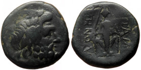 Phrygia, Apameia AE (Bronze, 6.56g, 20mm) ca 88-40 BC. 
unknown magistrates. 
Obv: Laureate head of Zeus to right 
Rev: Cult statue of Artemis Anaïtis...