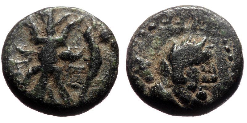 Pisidia, Selge (ca 2nd-1st Century BC) AE (Bronze, 2,63g, 12mm) 
Obv: Laureate h...