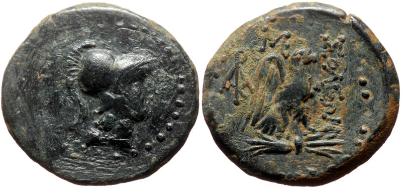 Cilicia, Soloi AE (Bronze, 18mm, 3.38g) ca 100-30 BC. 
Obv: Helmeted head of Ath...