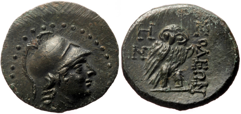 Cilicia, Soloi-Pompeiopolis AE (Bronze, 7.29g, 23mm) ca 2nd-1st Century BC. 
Obv...