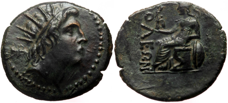 Cilicia, Soloi-Pompeiopolis AE (Bronze, 5.80g, 25mm) ca 2nd-1st Century BC. 
Obv...