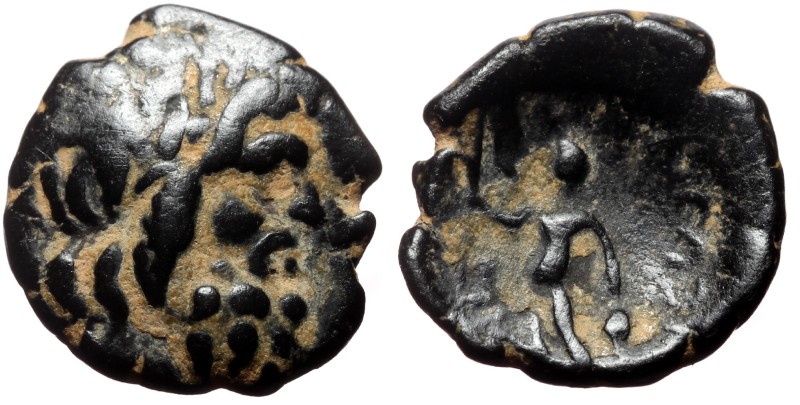 Lycaonia, Eikonion AE (Bronze, 2.79g, 16mm) (1st century BC).
Obv: Laureate hea...