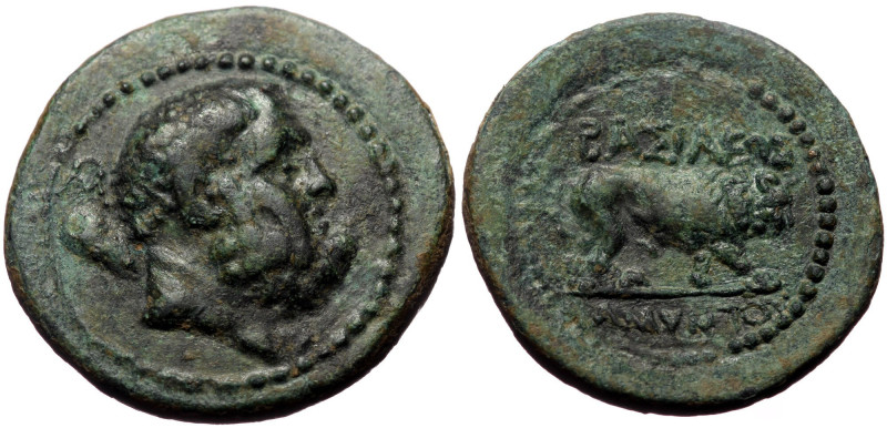 Kings of Galatia. Amyntas, AE. (Bronze,8.85 g 24mm) 36-25 BC. 
Obv: Bearded and ...