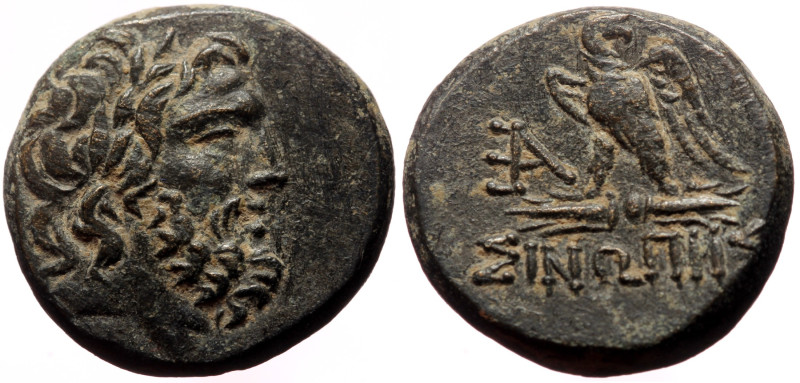 Paphlagonia, Sinope AE (Bronze, 19mm, 7.96g) ca 95-90 or 80-70 BC, under Mithrad...