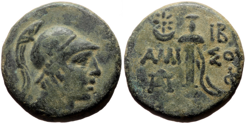 Pontos, Amisos AE (Bronze, 9.11g, 21mm) Time of Mithradates VI, 95-90 BC. 
Obv: ...