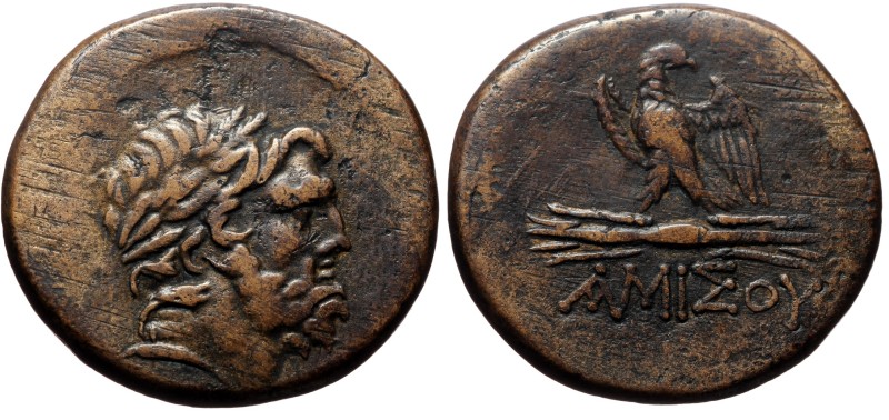 Pontos, Amisos. Ae,(Bronze, 19.42 g 30mm), ca 111-105 or 95-90 BC. Time of Mithr...