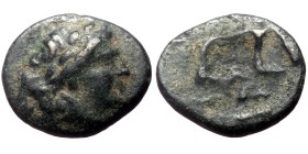 Unidentified Greek AE coin (Bronze, 0.57g, 10mm)