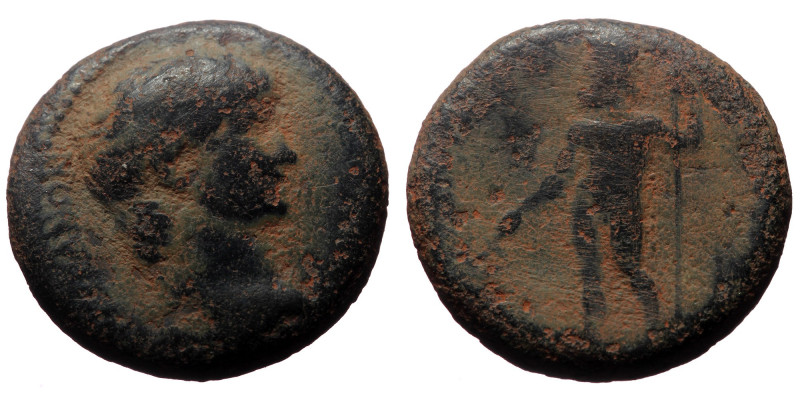 Phrygia, Ancyra? Trajan AE (Bronze, 4.77g, 18mm) 98-117
Obv: Legend illegible. L...