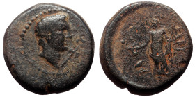 Phrygia, Kibyra AE (Bronze, 6.86g, 20mm) Pseudo-autonomous issue AD 100-150.
Obv: Draped bust of Hermes right; winged kerykeion to right 
Rev: ΚΙΒΥΡΑΤ...