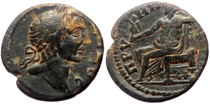 Phrygia, Prymnessus. Pseudo-autonomous AE (Bronze, 3.78g, 20mm) Time of the Anto...