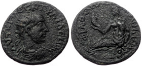 Phrygia, Philomelium. Trajan Decius (249-251) AE (Bronze, 6.48 g. 24mm.) 
Obv: ΑVΤ Κ Γ ΜЄϹ Κ ΤΡΑΙ ΔЄΚΙΟ ϹЄ. Radiate, draped and cuirassed bust of Traj...