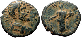 Pisidia, Antioch Septimius Severus. AE. (Bronze, 5.38 g. 23mm.) 193-211 AD.
Obv: L SEPT SEV PERT [AG IM]. Laureate and cuirassed bust of Septimius Sev...