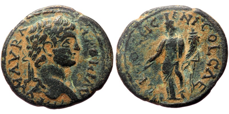 Pisidia, Antioch AE (Bronze, 5.61g, 23mm) Caracalla (198-217)
Obv: IMP C M AVR ...