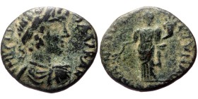 Pisidia, Antioch AE (Bronze, 5.09g, 21mm) Caracalla (198-217)
Obv: IMP CAES M AVR AN, Laureate, draped and cuirassed bust right.
Rev: ANTIOCH FORTVN...