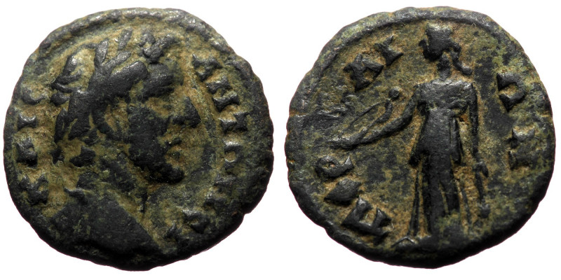 *Very rare* 
Pamphylia Perge AE (Bronze, 2.18g, 14mm) Antoninus Pius (138-161)
O...