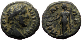 *Very rare* 
Pamphylia Perge AE (Bronze, 2.18g, 14mm) Antoninus Pius (138-161)
Obverse: KAIC ΑΝΤΩΝƐΙ; laureate head of Antoninus Pius, r.
Reverse: ΠƐΡ...