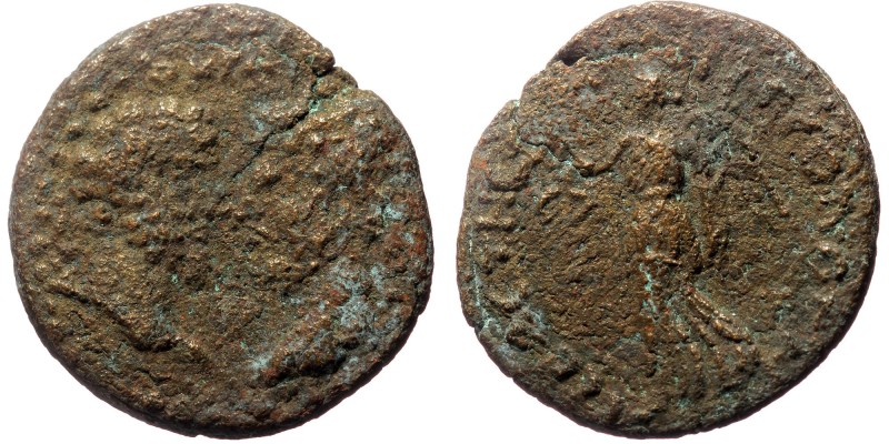 Cilicia, Elaeusa-Sebaste AE (Bronze, 7.37g, 23mm) Marcus Aurelius (161-169)
Obv...