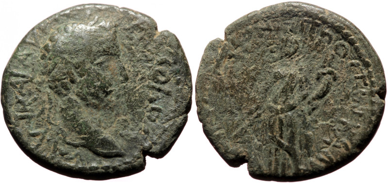 Cilicia, Seleuceia AE (Bronze, 22mm, 7.00g) Commodus (177-192) 
Obv: AYT KAI AYP...