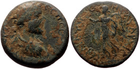 *Intresting variant*
Cilicia, Elaeusa-Sebaste AE (Bronze, 23mm, 10.15g) Septimius Severus (193-211). Ae.
Obv: AY K[AI Λ] CЄΠ CЄYH, Laureate, draped an...