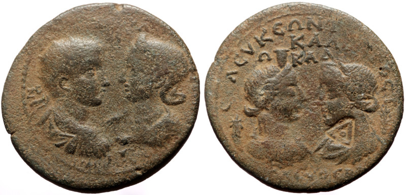Cilicia, Seleuceia ad Calycadnum AE (Bronze, 25.88g, 38mm) Gordian III, with Tra...