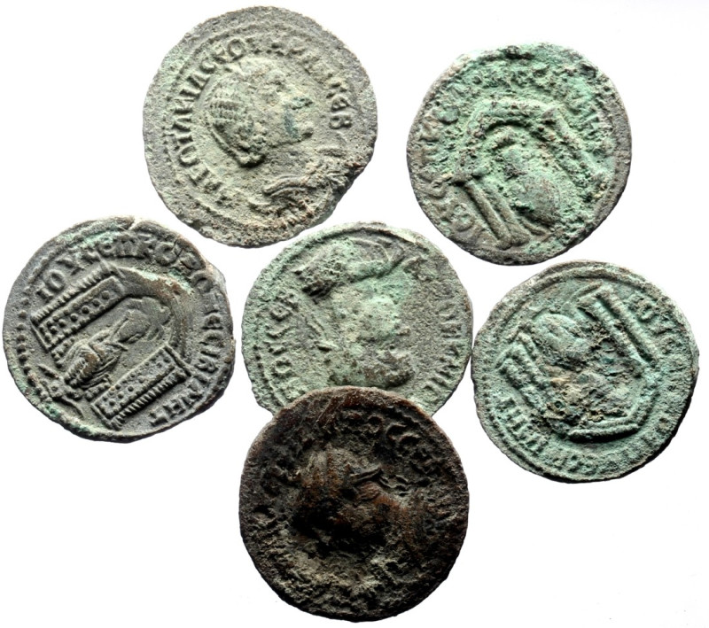 6 Ancient AE (Bronze, 60.32g)