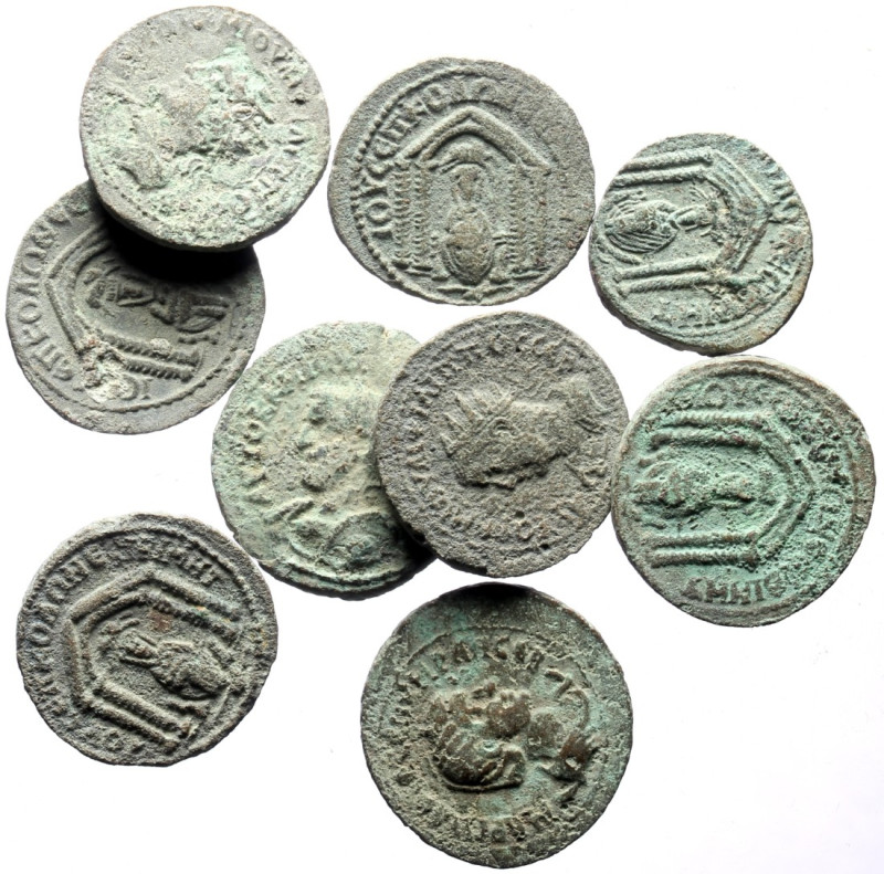 9 Ancient AE (Bronze, 95.54g)