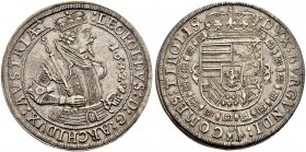 RDR / ÖSTERREICH 
 Erzherzog Leopold V. 1619-1632 
 Taler 1632, Hall. 28.64 g. M.T. 473. Dav. 3338. Fast vorzüglich-vorzüglich.